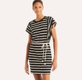 Vestido nautica rayas negras