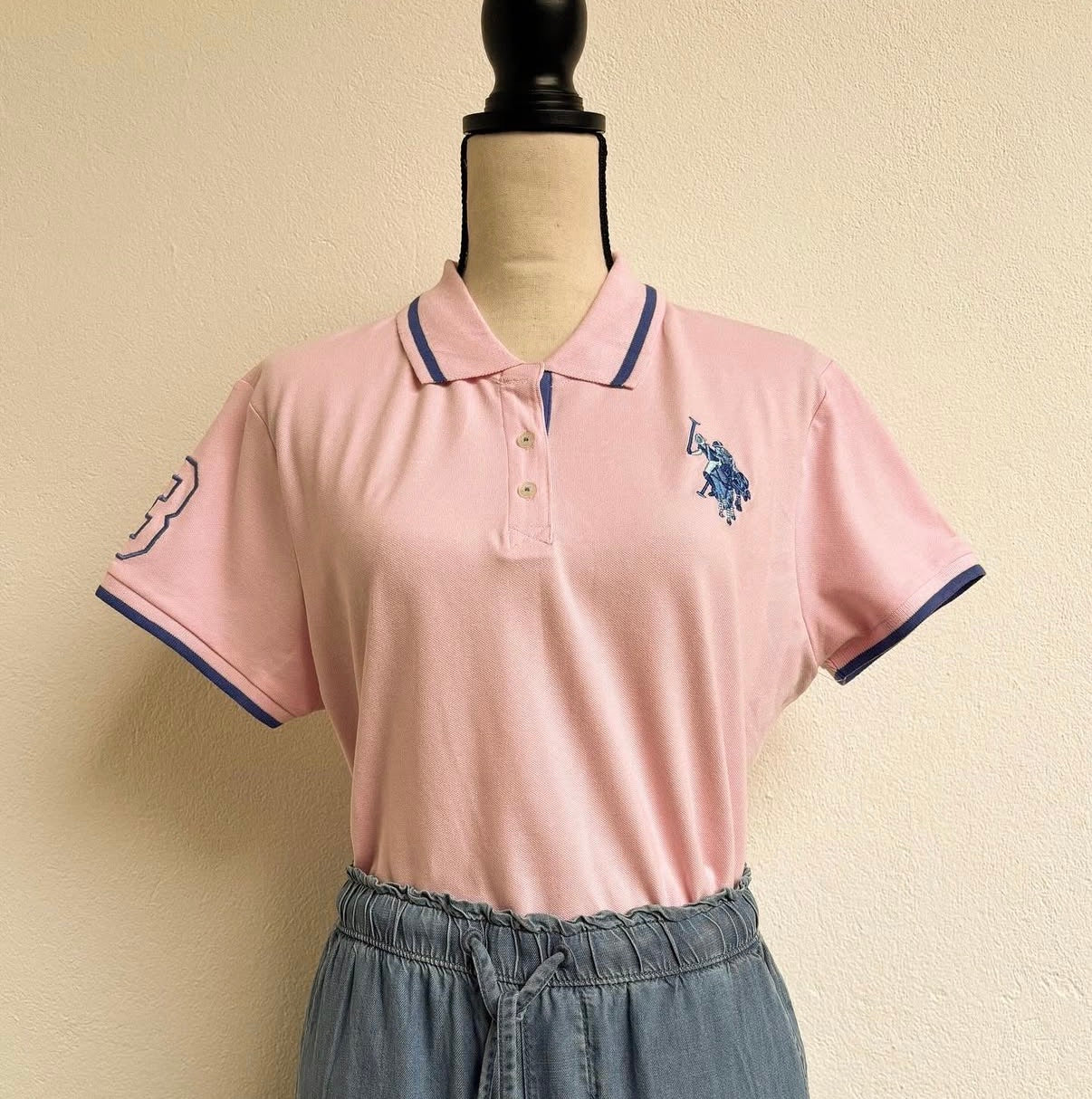 Camisa polo u.s. polo assn. rosada