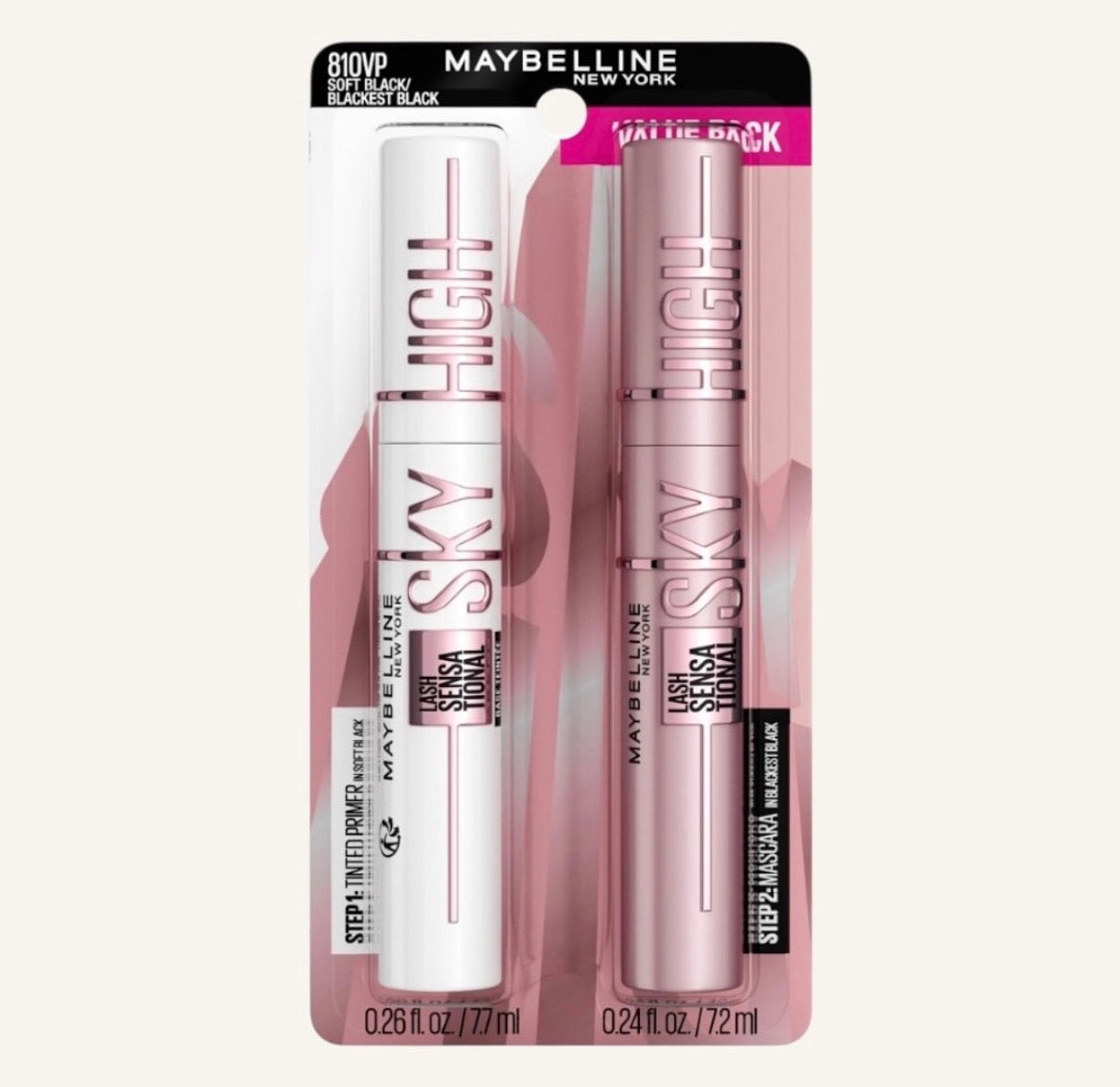 Pack 2 máscaras de pestañas maybelline