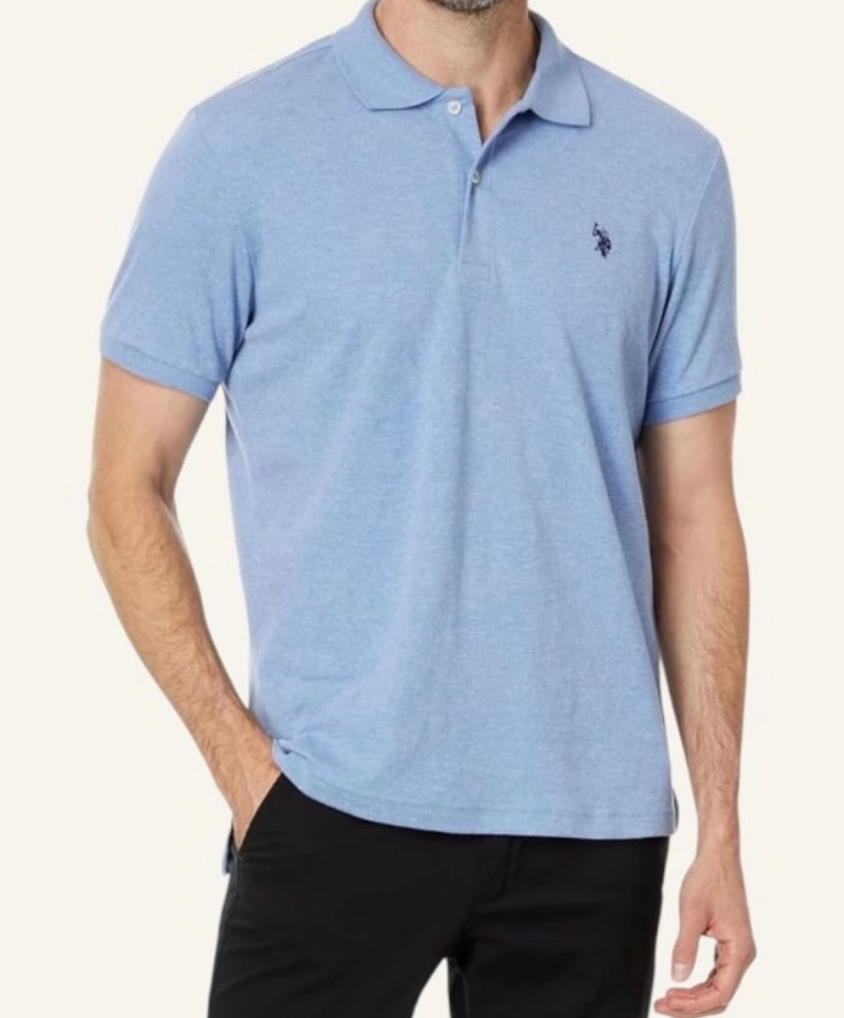 Camisa u.s. polo assn. celeste hombre