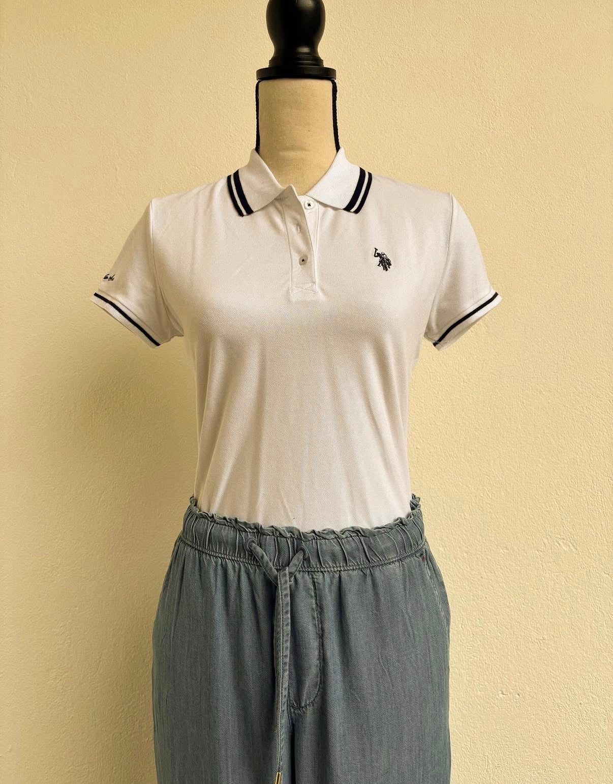 Camisa polo u.s. polo assn. blanca