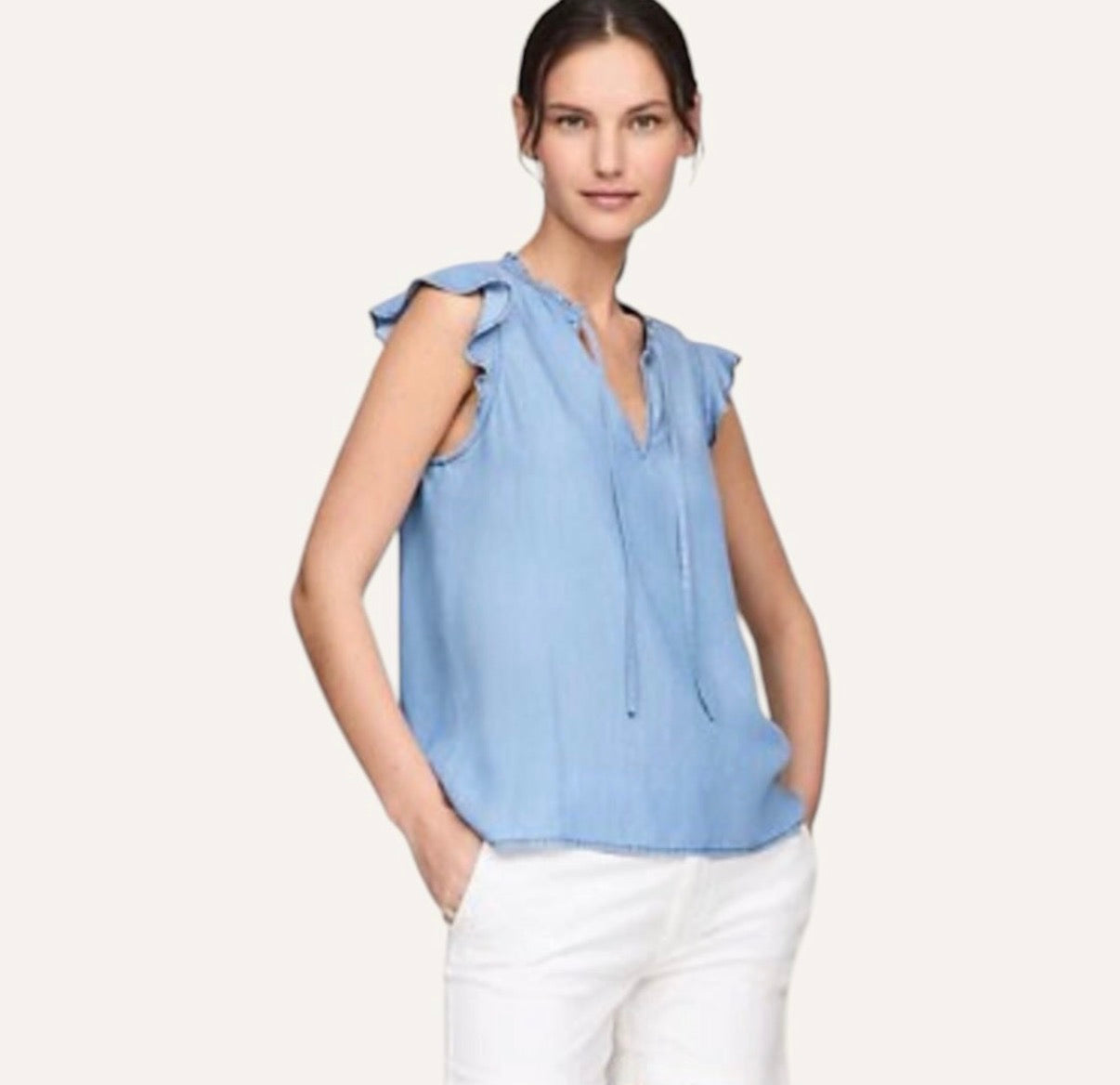 Blusa tommy hilfiger celeste