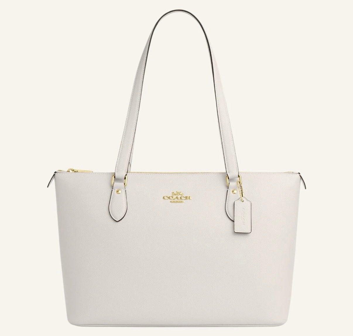 Bolso coach blanco hueso
