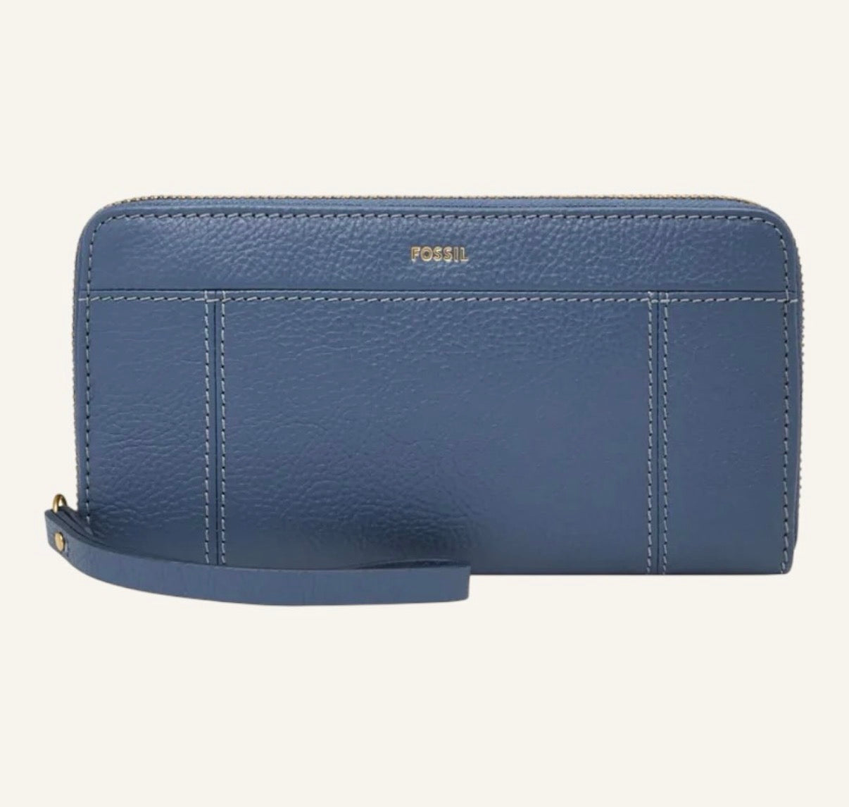 Cartera fossil azul