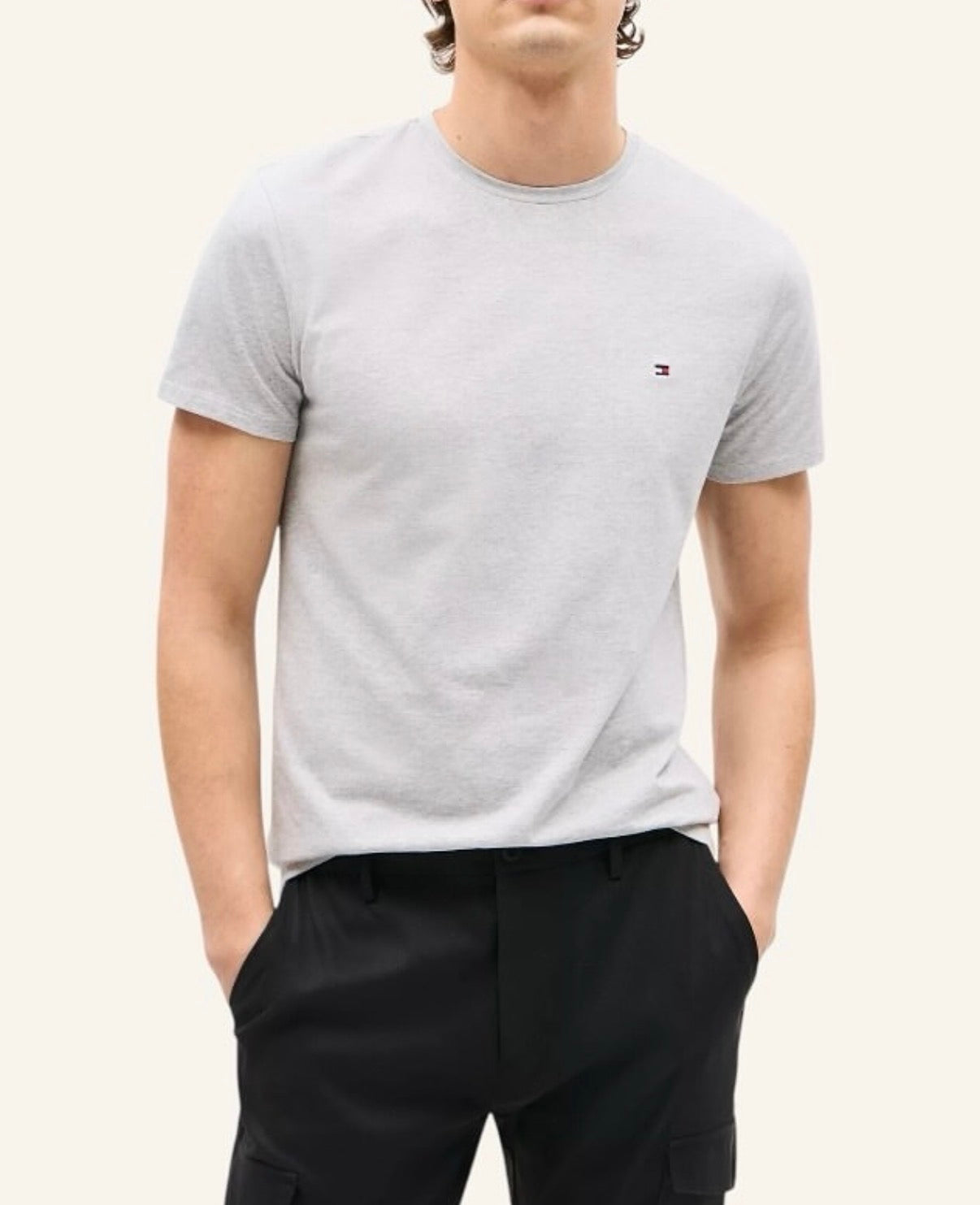 T-shirt tommy hilfiger gris hombre