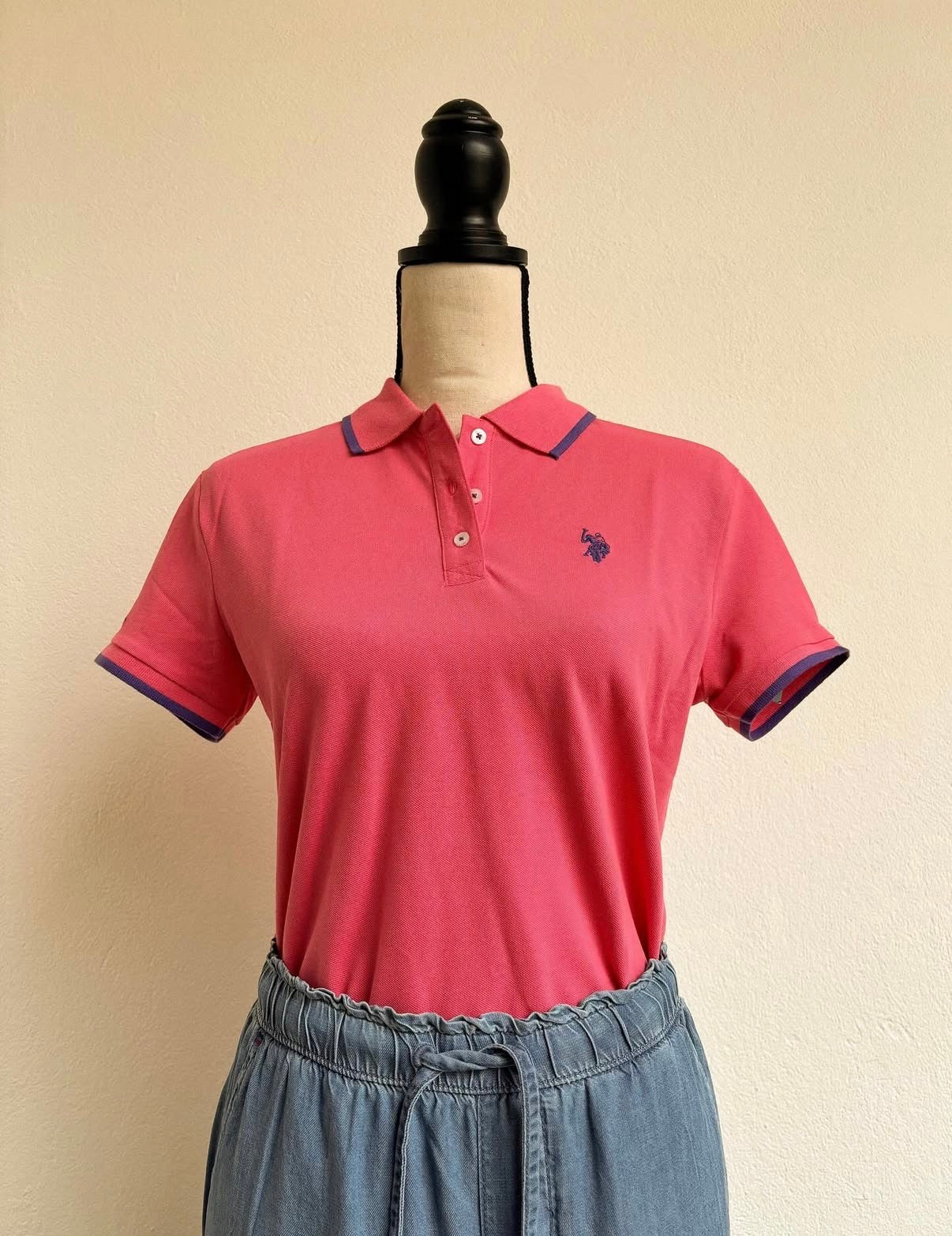 Camisa polo u.s. polo assn. rosada