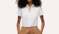 Camisa tommy hilfiger manga corta blanca