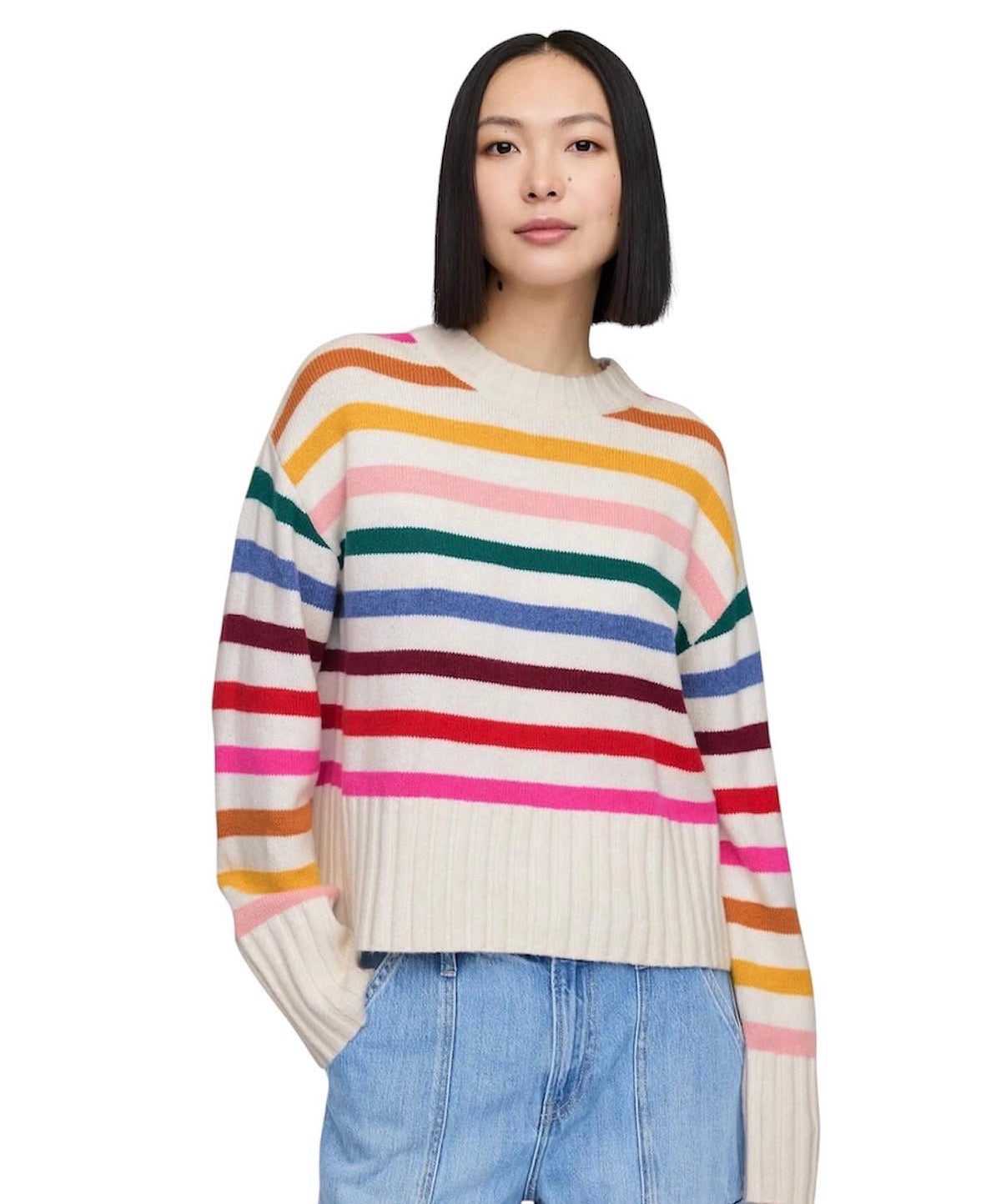 Abrigo gap rayas de colores