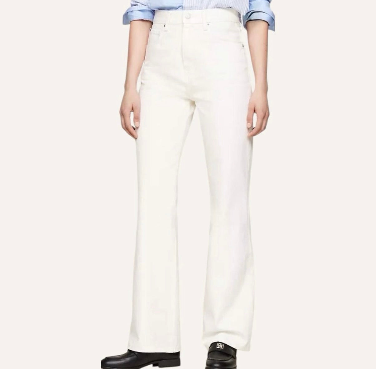 Pantalón tommy hilfiger blanco