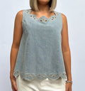 Blusa mezclilla