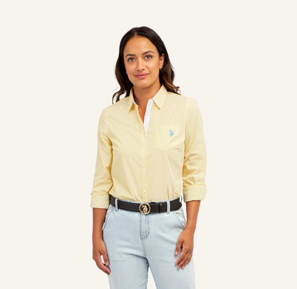 Camisera u.s. polo assn. amarilla