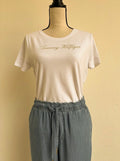Blusa tommy hilfiger blanca letras