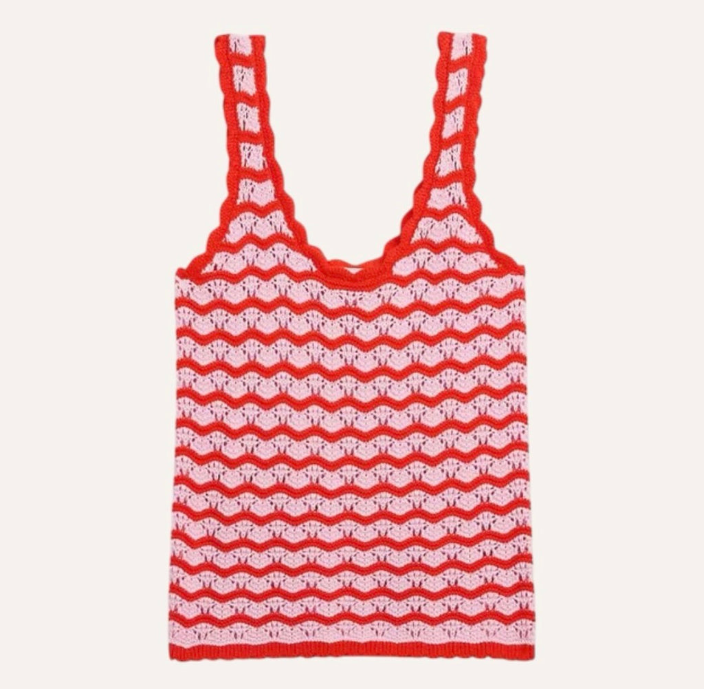 Blusa crochet gap rosada