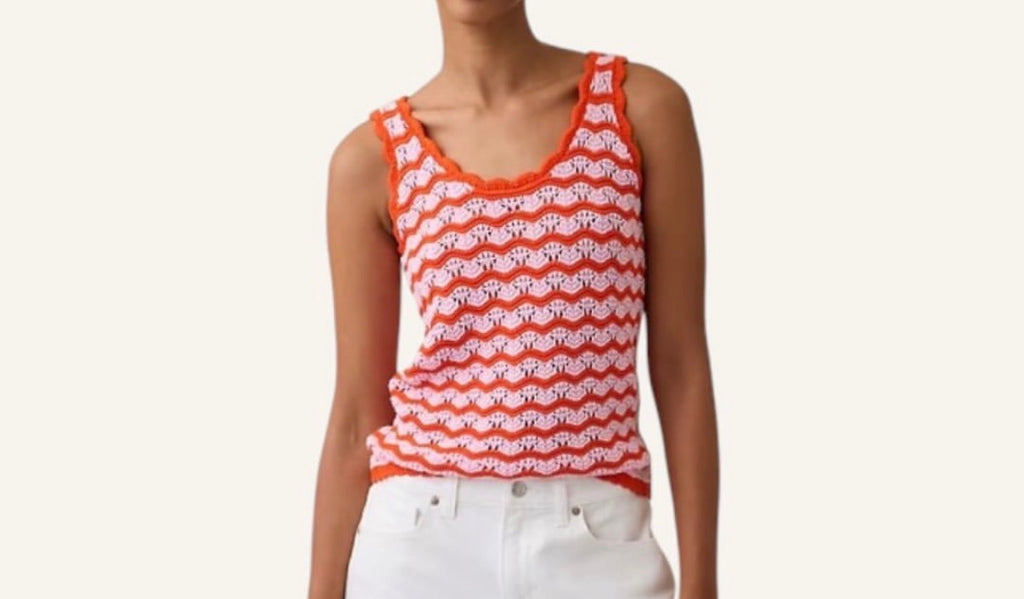 Blusa crochet gap rosada