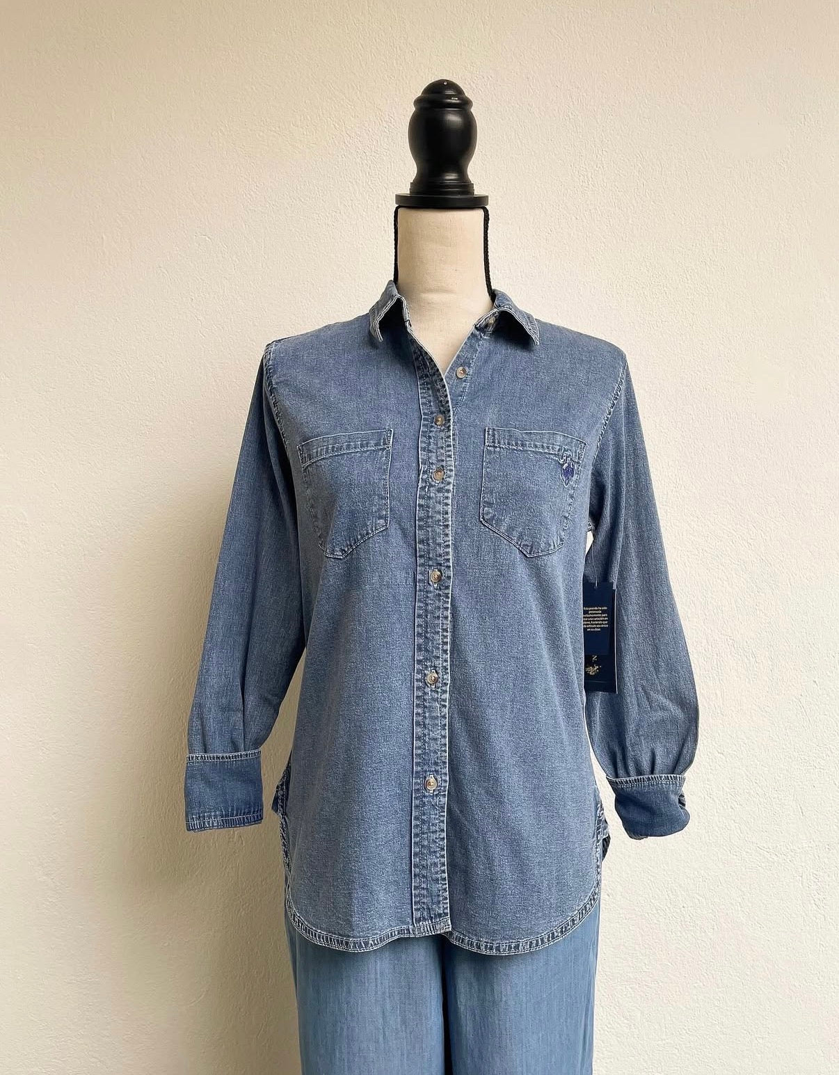 Camisera u.s. polo assn. mezclilla