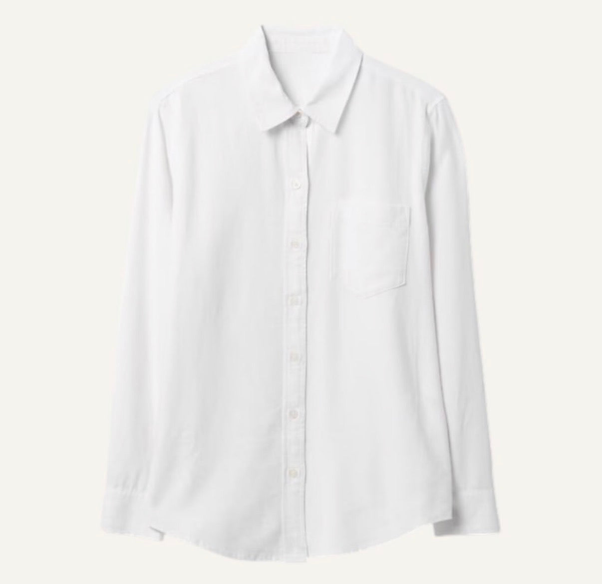 Camisera gap. Tela blend de lino