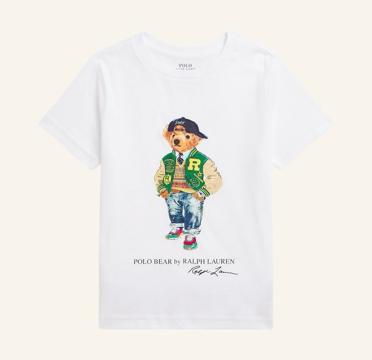 T-shirt polo ralph lauren blanca