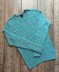 Abrigo u.s. polo assn. turquesa cuello v