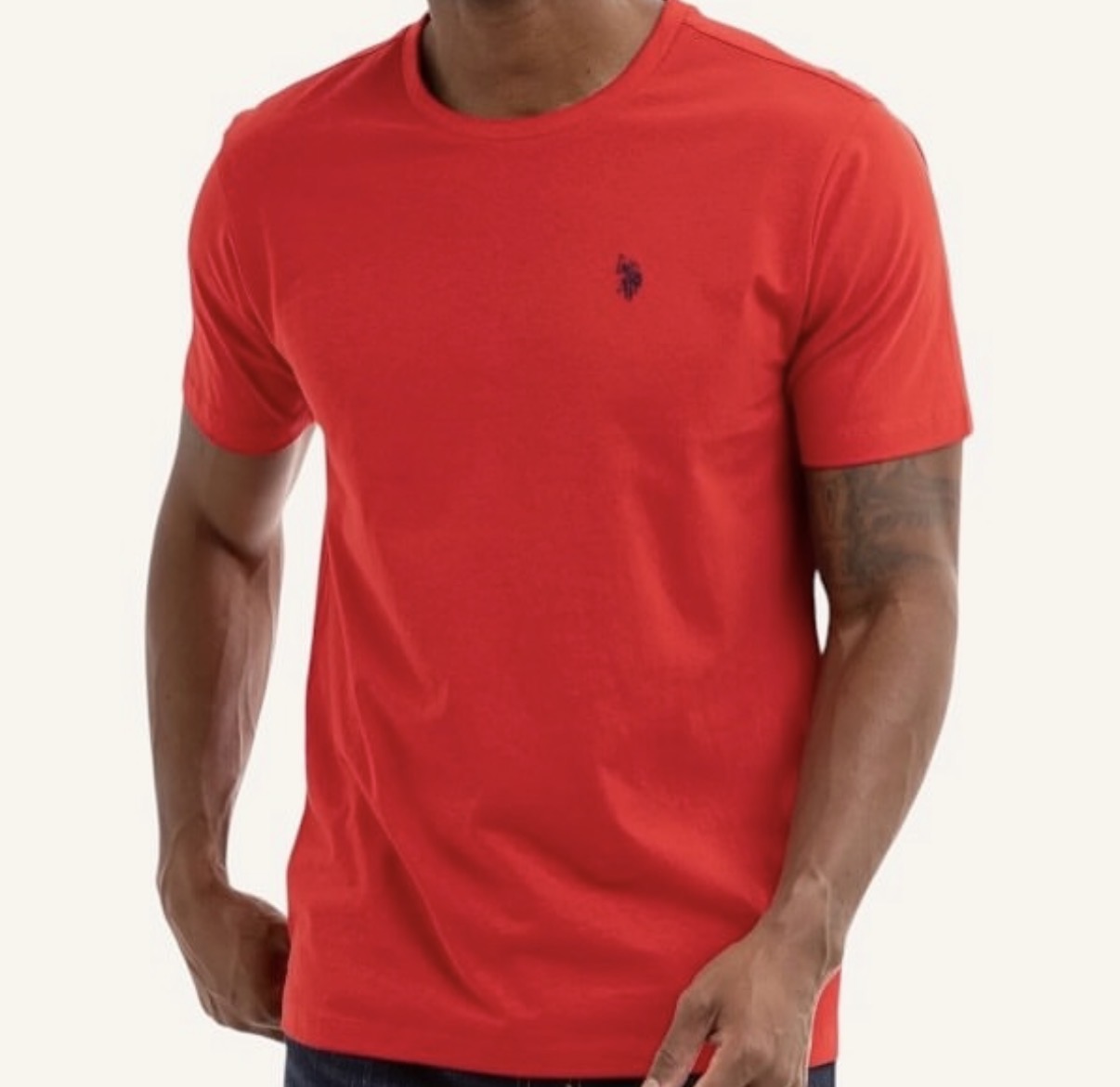 T-shirt u.s. polo assn. roja hombre
