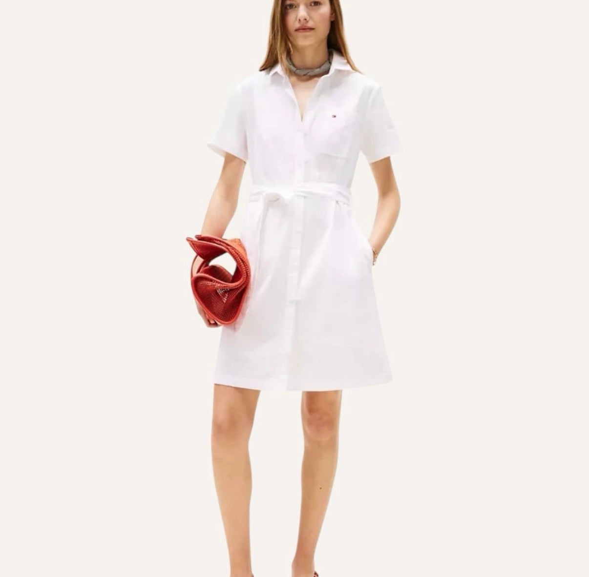 Vestido tommy hilfiger blanco