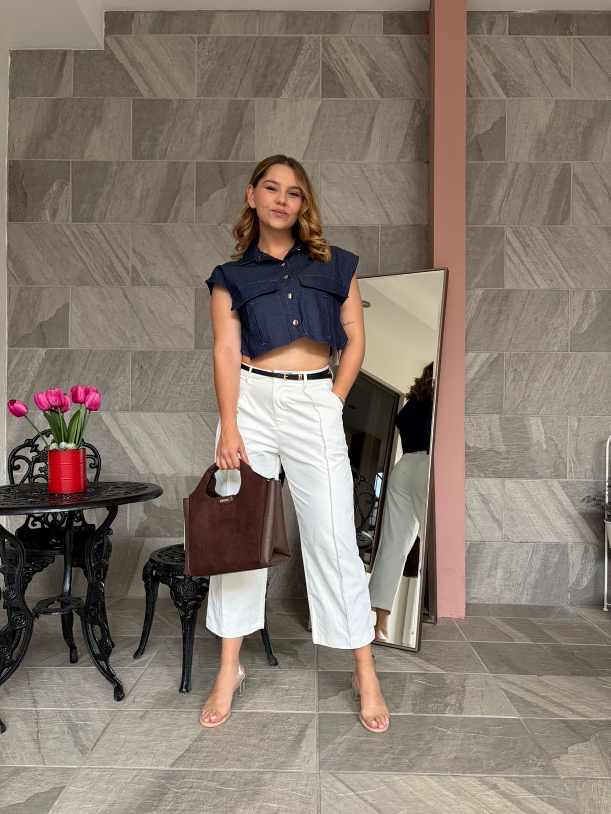 Pantalon Blanco